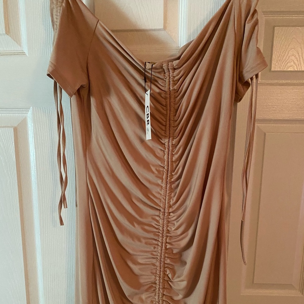Sexy beige dress